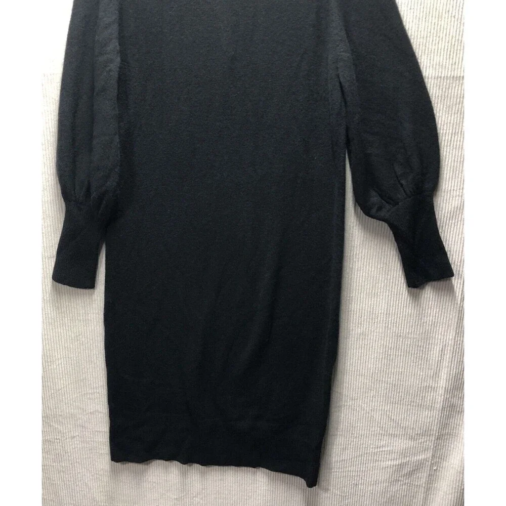 J Crew Sweater Dress Wool Zip Up Turtleneck Mini Long Sleeve Size Unknown